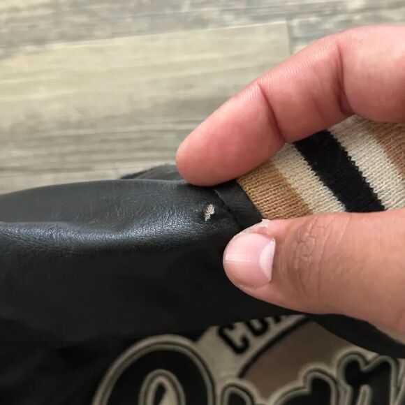 Vintage Starbury Leather Bomber Jacket Size XL Stephon Marbury NYC - Picture 5 of 10